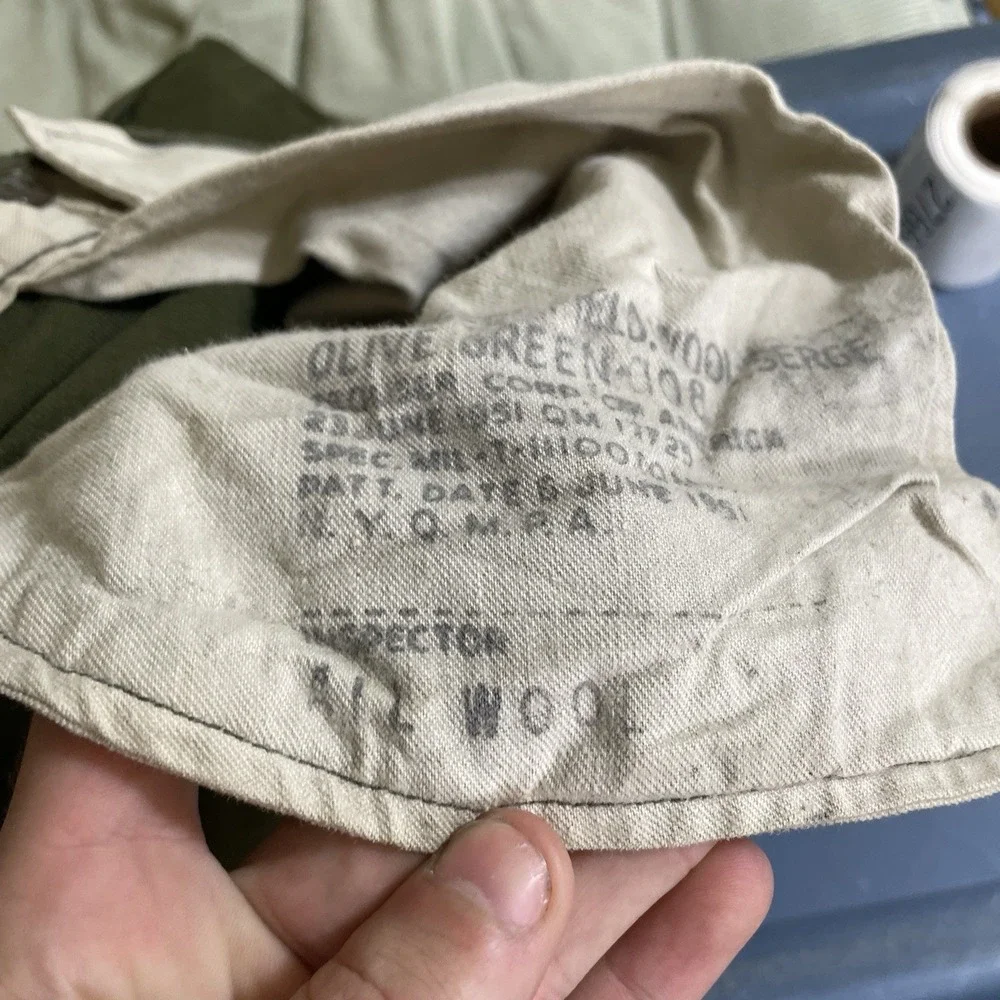 Vtg Korean War Pants Medium Long M-1951 Army Field Trouser Wool OG-108 32x33 Men